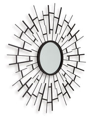 Garrenworth - Accent Mirror - Black - R&R Furniture Gallery (Fountain Valley, CA)