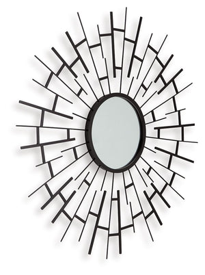 Garrenworth - Accent Mirror - Black - R&R Furniture Gallery (Fountain Valley, CA)