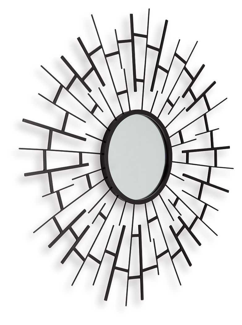 Garrenworth - Accent Mirror - Black - R&R Furniture Gallery (Fountain Valley, CA)