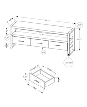 TV Stand, Console, Media Entertainment Center, Storage Solution Drawers - Black - R&R Furniture Gallery (Fountain Valley, CA)