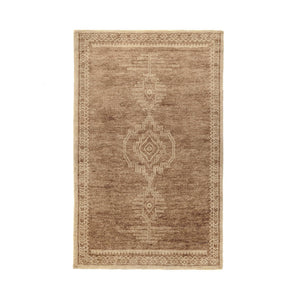 Classic Home Luxor Cairo hand-knotted area rug with intricate geometric pattern and warm earthy tones.