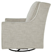 Kambria - Swivel Glider Accent Chair - Fog - R&R Furniture Gallery (Fountain Valley, CA)