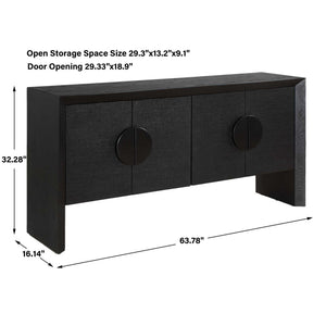 Williams - 4 Door Cabinet - Black