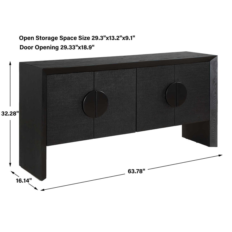 Williams - 4 Door Cabinet - Black