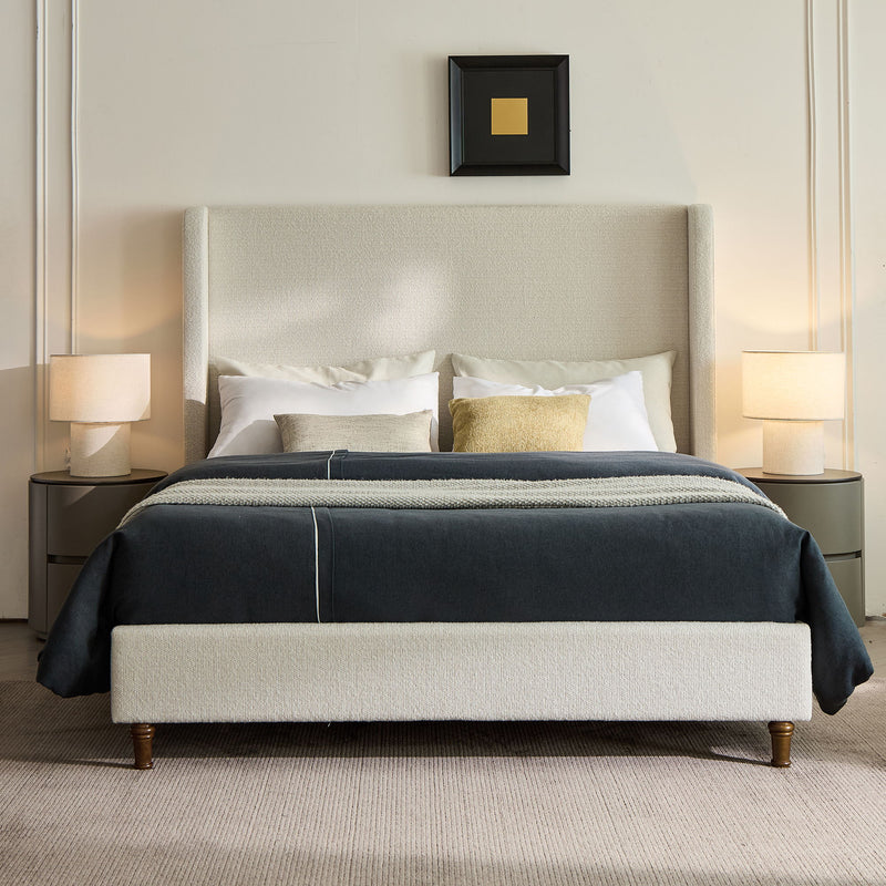 Harper - Tall Headboard Upholstered Bed With Elegant Simplicity - R&R Furniture Gallery (Fountain Valley, CA)