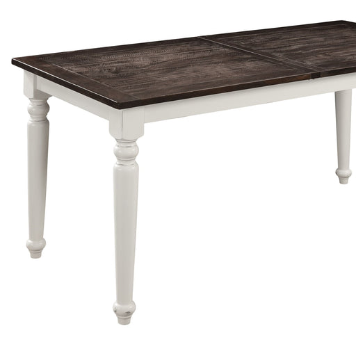Dining Table With Leaf, Expandable - Brown - R&R Furniture Gallery (Fountain Valley, CA)