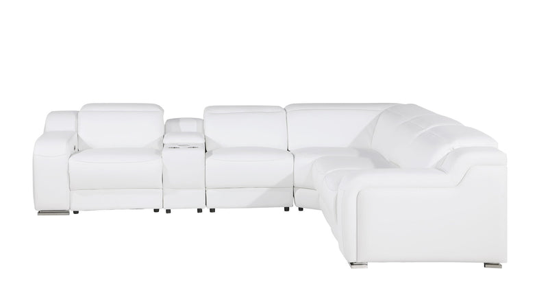 1116 - Power Reclining Italian Leather Sectional - R&R Furniture Gallery (Fountain Valley, CA)