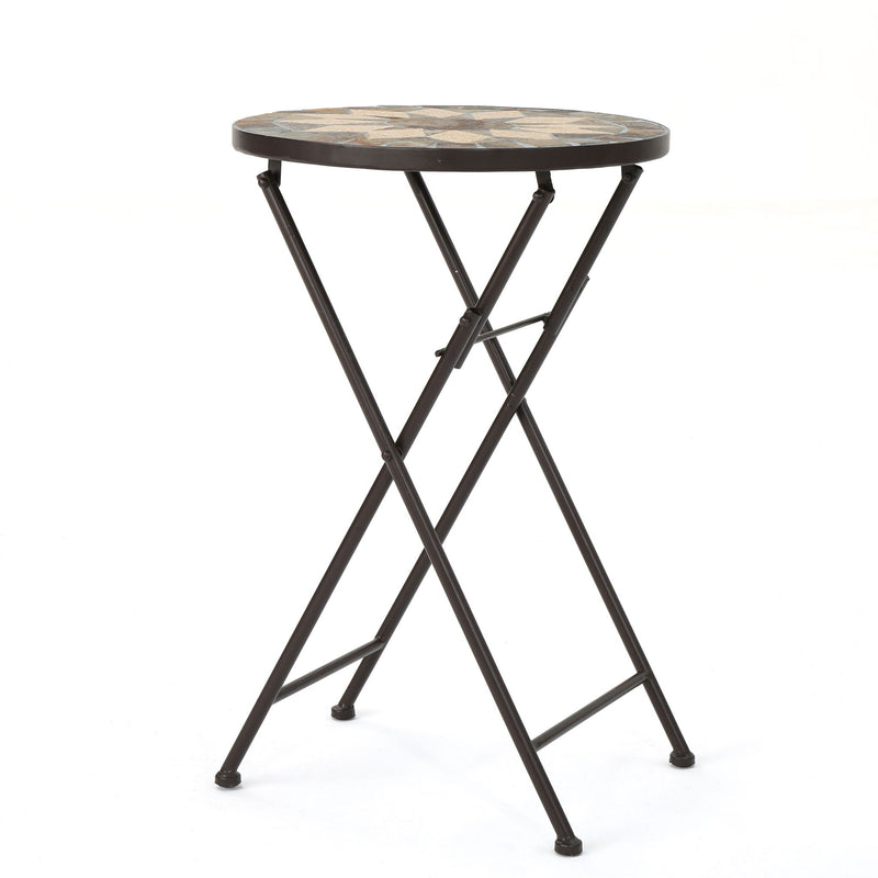 Silvester - End Table - Beige / Black - R&R Furniture Gallery (Fountain Valley, CA)