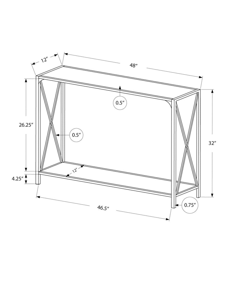 Accent Console Table For Entryway, Contemporary & Modern - R&R Furniture Gallery (Fountain Valley, CA)