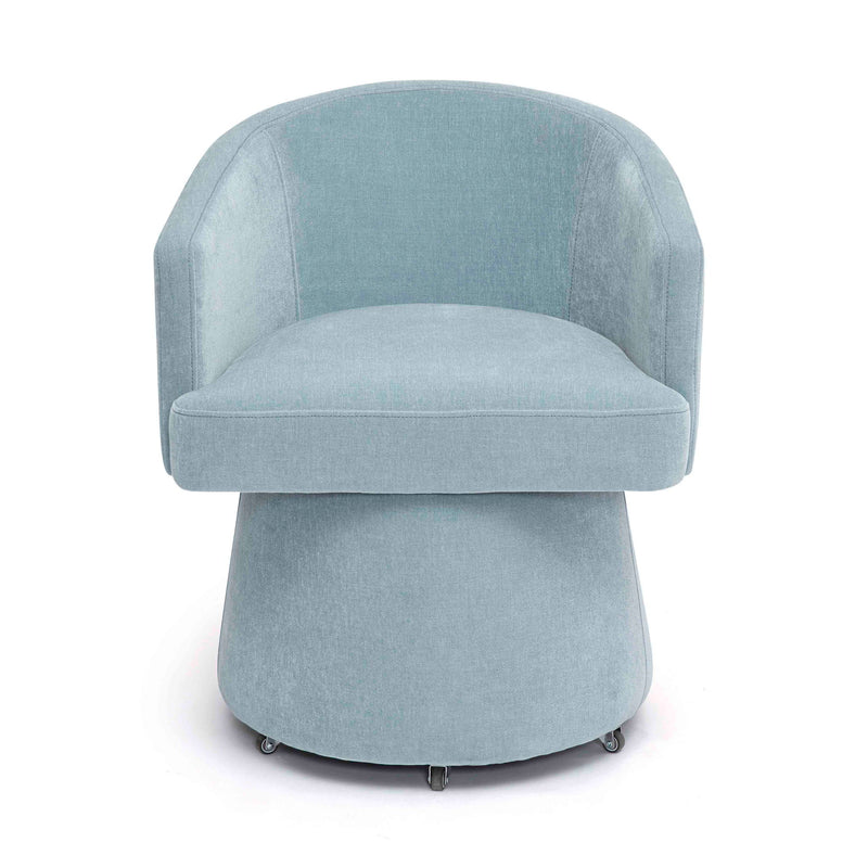 Kristen - Upcycled Chenille Rolling Desk Chair - R&R Furniture Gallery (Fountain Valley, CA)