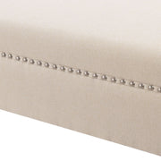 Kathy - Roll Arm Entryway Accent Bench - Sky Neutral Beige - R&R Furniture Gallery (Fountain Valley, CA)