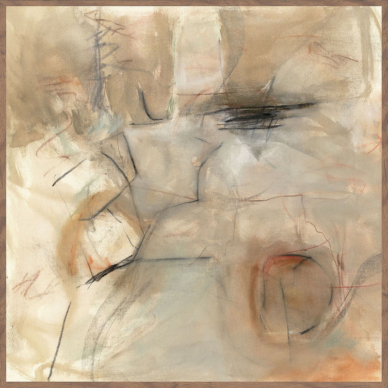 Ochre II - 48" x 48" Painting By Buddy Whitlock - Walnut - R&R Furniture Gallery (Fountain Valley, CA)
