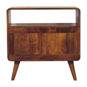 Curved Charm Console - Brown - R&R Furniture Gallery (Fountain Valley, CA)