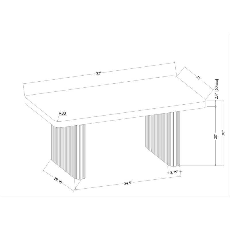 Donnie - Dining Table - Natural - R&R Furniture Gallery (Fountain Valley, CA)