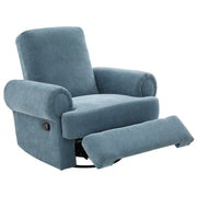 Manual Swivel Recliner Rocker Chair With Adjustable Backrest - R&R Furniture Gallery (Fountain Valley, CA)
