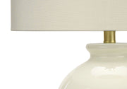 Transitional Lighting, Table Lamp - Cream - R&R Furniture Gallery (Fountain Valley, CA)