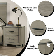 Joanna - Nightstand - Weathered Gray - R&R Furniture Gallery (Fountain Valley, CA)