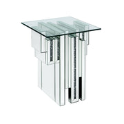 Noralie - 20" End Table With Faux Diamonds - Mirrored - R&R Furniture Gallery (Fountain Valley, CA)