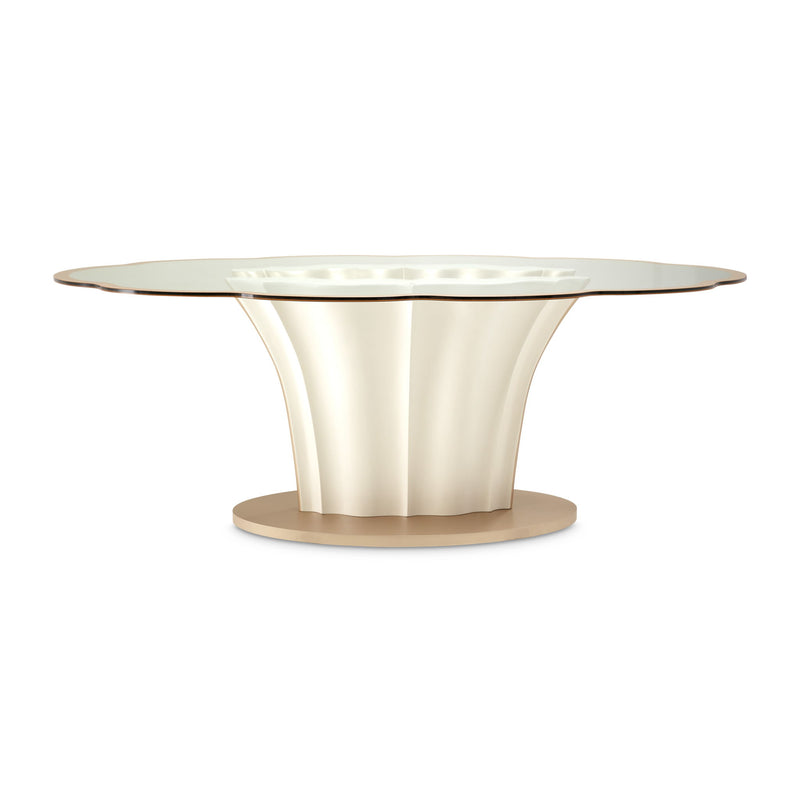 London Place - Entry Table - Creamy Pearl - R&R Furniture Gallery (Fountain Valley, CA)
