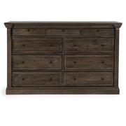 Adelaide - Wood 9 Drawer Dresser - Cocoa Brown - R&R Furniture Gallery (Fountain Valley, CA)