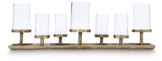 Wallmond - Candle Holder - Antique Brass Finish - R&R Furniture Gallery (Fountain Valley, CA)