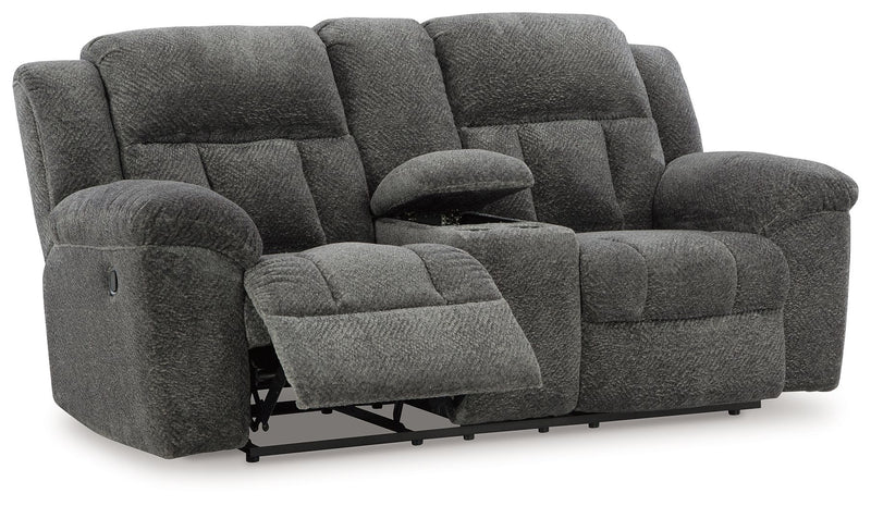Signature Design by Ashley Frohn reclining living room set with plush sofas and loveseats in a modern, comfortable design.