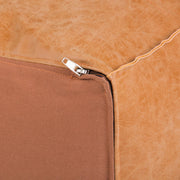 Large square coffee table pouf from Simpli-Home's Brody accent poufs collection, showing soft fabric and modern design.