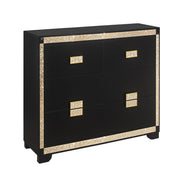 Lively - Dresser With Glitter Detail And Thick Bar Handle Hardware - Black - R&R Furniture Gallery (Fountain Valley, CA)