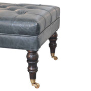 Buffalo - Ottoman With Castor Legs - R&R Furniture Gallery (Fountain Valley, CA)