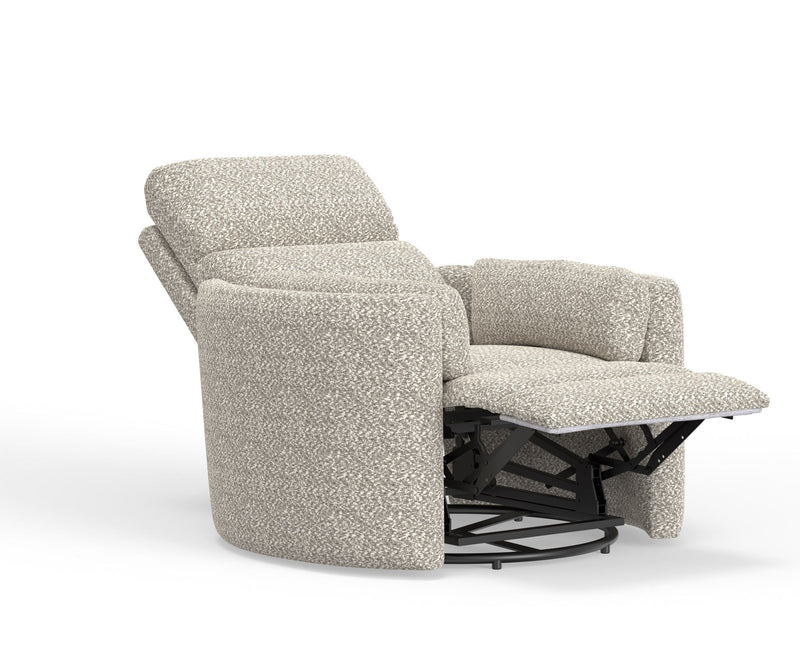 Parker Living Radius Power Swivel Glider Recliner chair set with plush cushioning and modern design, featuring a swivel and recline function.