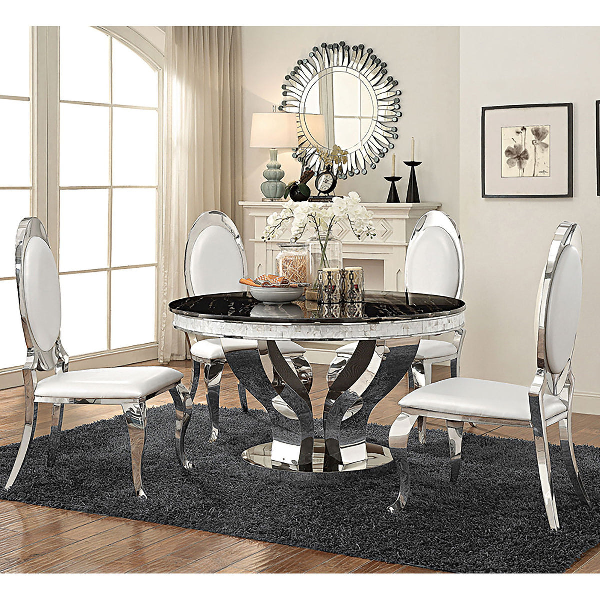 Chester - Upholstered Dining Side Chair (Set of 2) - Creamy White