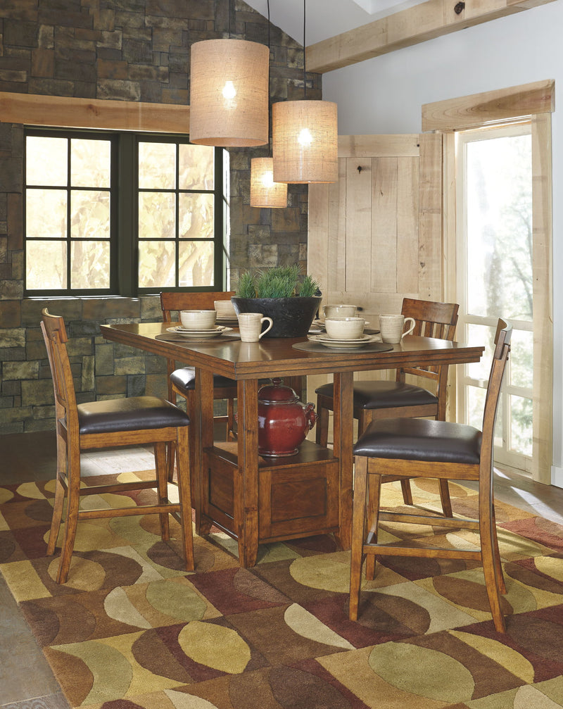 Ralene - Upholstered Barstool (Set of 2) - Medium Brown - R&R Furniture Gallery (Fountain Valley, CA)