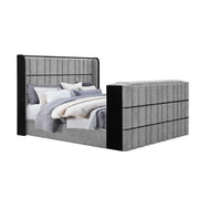 Isaiah - Bed With TV Lift-LED Speakers And Fireplace - R&R Furniture Gallery (Fountain Valley, CA)