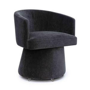 Kristen - Upcycled Chenille Rolling Desk Chair - R&R Furniture Gallery (Fountain Valley, CA)
