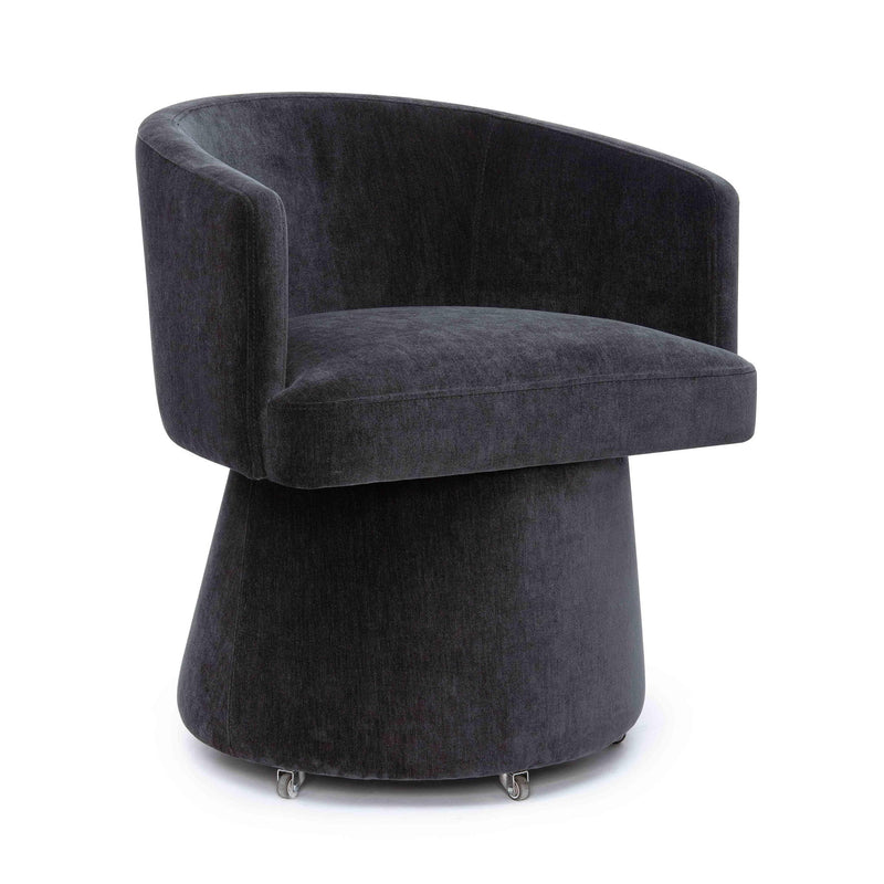Kristen - Upcycled Chenille Rolling Desk Chair - R&R Furniture Gallery (Fountain Valley, CA)