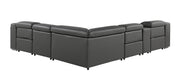 1116 - Power Reclining Italian Leather Sectional - R&R Furniture Gallery (Fountain Valley, CA)