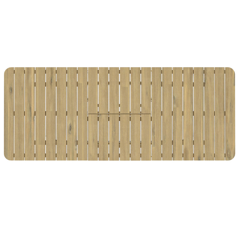 Beachside - Outdoor Extendable Dining Table - Light Teak - R&R Furniture Gallery (Fountain Valley, CA)