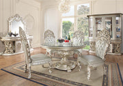 Sandoval - Round Dining Table - Champagne - R&R Furniture Gallery (Fountain Valley, CA)