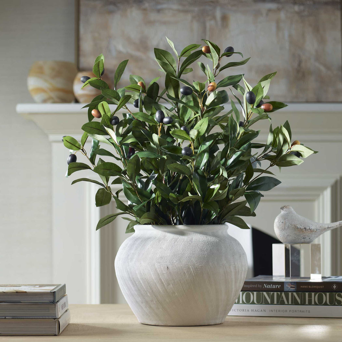 Elena Olive - Centerpiece - White