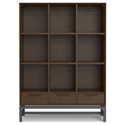 Banting - 9 Cube Bookcase With Drawers - Walnut Brown - R&R Furniture Gallery (Fountain Valley, CA)