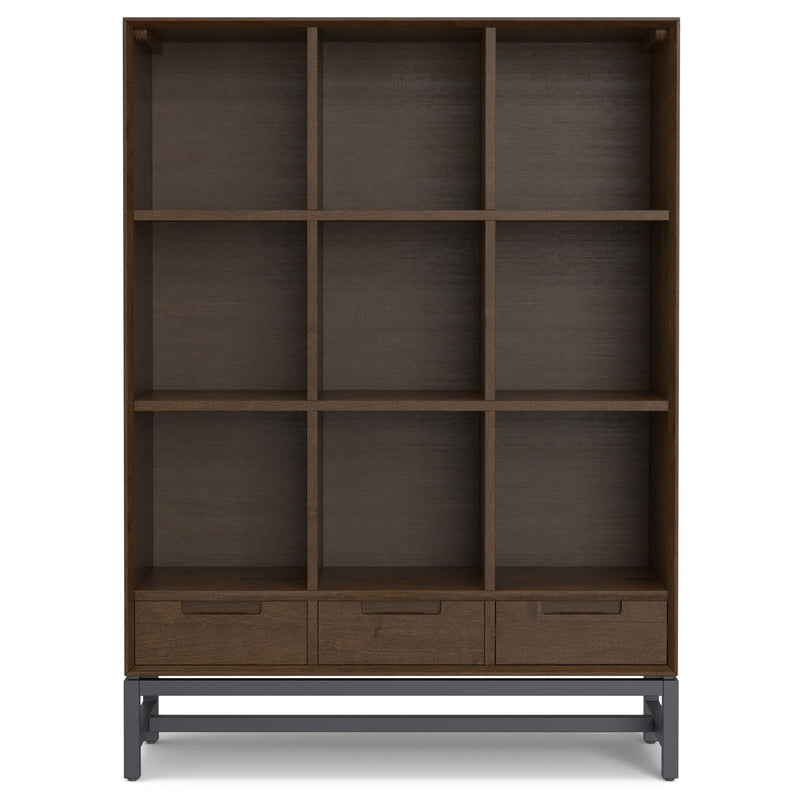 Banting - 9 Cube Bookcase With Drawers - Walnut Brown - R&R Furniture Gallery (Fountain Valley, CA)