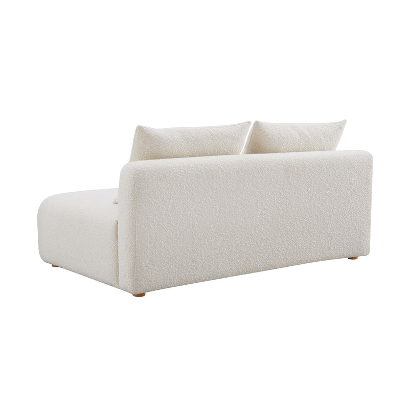 Hangover - Boucle Modular Loveseat - Cream - R&R Furniture Gallery (Fountain Valley, CA)