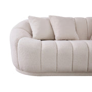 Maximilian - Modern Japandi Style Tight Back Boucle Couches - R&R Furniture Gallery (Fountain Valley, CA)