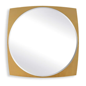 Neilia - Round Mirror - Brass