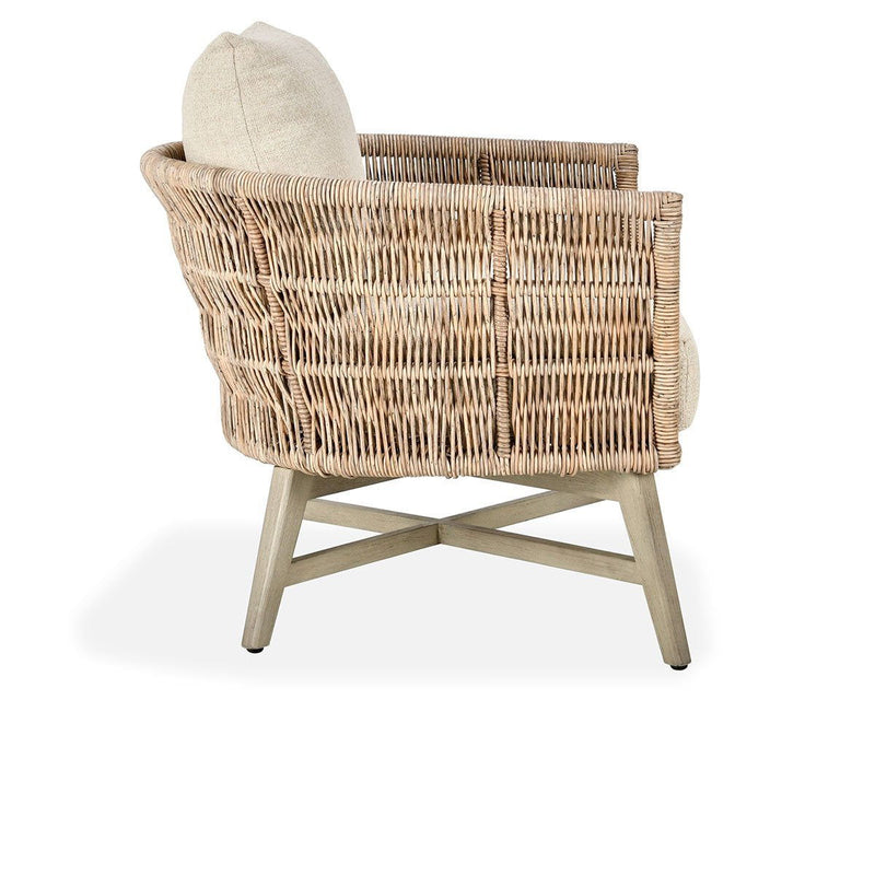 Collins - Outdoor Accent Chair - Natural / Sand - R&R Furniture Gallery (Fountain Valley, CA)