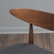 Retro Dining Chairs With Ergonomic Back (Set of 2) - R&R Furniture Gallery (Fountain Valley, CA)