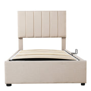 Upholstered Platform Bed With A Hydraulic Storage System - R&R Furniture Gallery (Fountain Valley, CA)