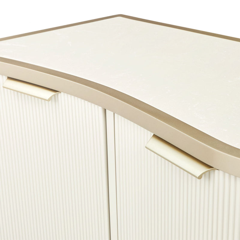 La Marisia - Media Cabinet - Creamy Pearl - R&R Furniture Gallery (Fountain Valley, CA)