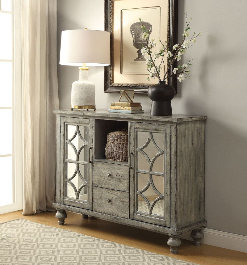Velika - 48" Console Cabinet - Weathered Gray - R&R Furniture Gallery (Fountain Valley, CA)