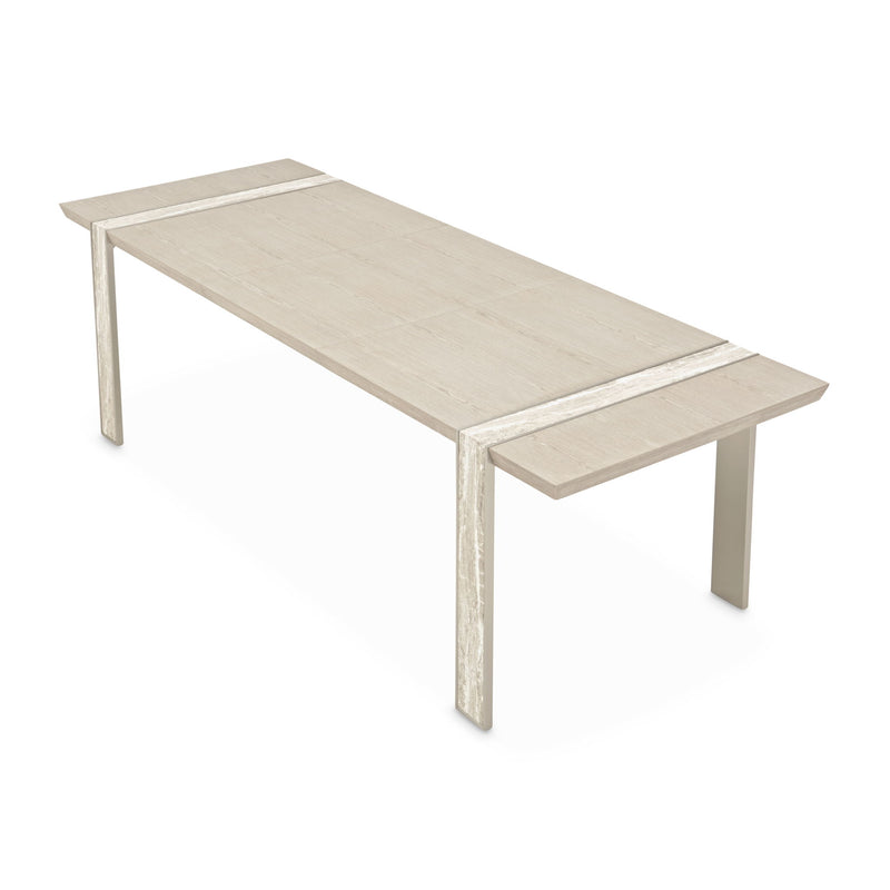 Lotus Bay - Narrow Rectangular Dining Table - Sand - R&R Furniture Gallery (Fountain Valley, CA)